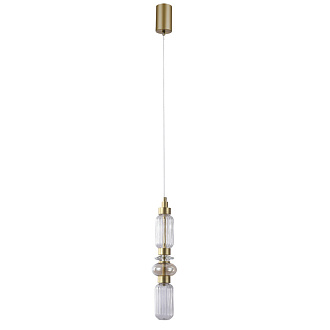 Подвесной светильник 10*180 см, LED, 12W, 4000К, Favourite VENETO 4238-1P латунный