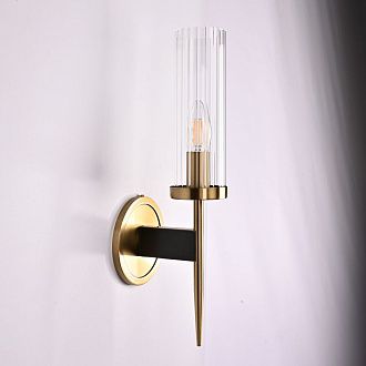 Бра Alouette 1 11*11*43 см, 1*E14*40W, ImperiumLoft BULRASH01, Латунь