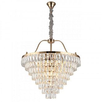 Каскадная люстра 70*95-180 см, 13*E14, 40W, Aployt Gerta APL.725.13.13, золотой