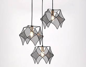 Светильник подвесной 51*100 см, E14 W, К, черный, золото Ambrella Traditional Traditional TR8427