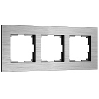 W0033506 Рамка на 3 поста  AluMax, алюминий Werkel, 4690389204067