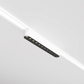 Трековый светильник 2,6*22,2*2,9 см, LED 12W, 3000К, Белый Maytoni Points TR082-1-12W3K-M-W