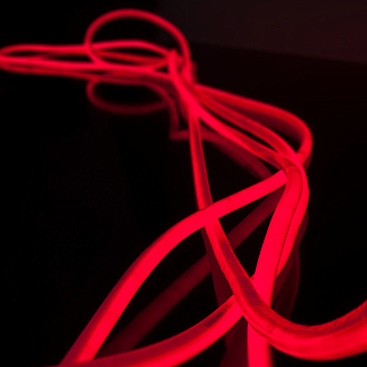 Светодиодный гибкий неон Гибкий неон 220V 9,6W 144Led 2835 IP67 круглый красный, 50 м Elektrostandard