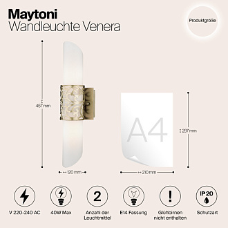 Бра Maytoni House 3 H260-02-N латунь