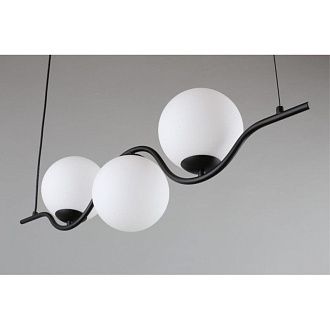 Подвесной светильник 80*15*40-120 см, 3*G9, 5W, Aployt Jagna APL.312.03.03, черный