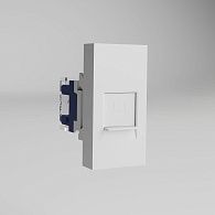 W1281101 Модульная розетка Ethernet RJ-45 6 cat. 22,5*45, белый Werkel, 4690389211751