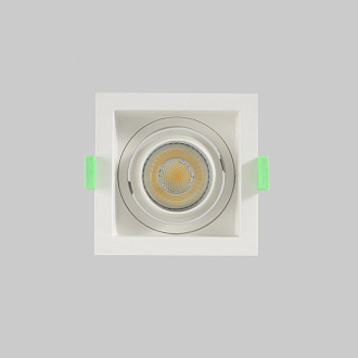 Встраиваемый светильник 9 см, Crystal Lux CLT 069C1 WH, белый, вр 8 см