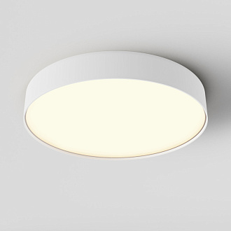 Накладной светильник 40*40*6 см, LED, 45W, 3000К, Maytoni Technical Zon C032CL-45W3K-RD-W белый