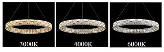 Люстра 8852-800GD, D800 / H100 LED, 120W, 3000/4000/6000K, Alva Donna,