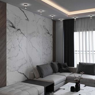 Накладной светодиодный светильник с подсветкой графит DLS026 Elektrostandard