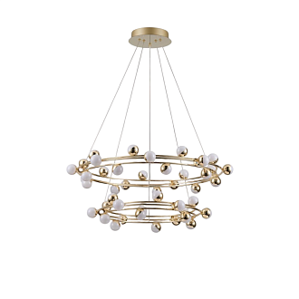 Подвесная люстра 80 см, 135W, 3000K, Aployt Delfin APL.774.03.135, золото