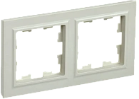 BRITE Рамка 2 поста РУ-2-БрКр бежевый