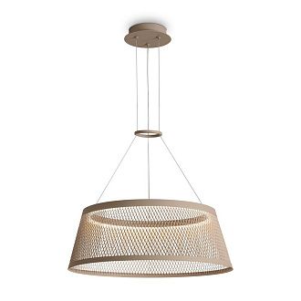 Подвесной светильник 35-120 см, LED*14W, 3000K, Freya Prism FR5535PL-L14B, Бежевый и серый