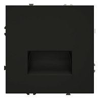 Подсветка светодиодная встраиваемая Voltum S70, черный матовый пластик Soft touch VLS070608