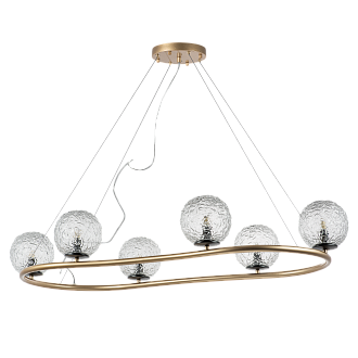 Люстра подвесная 115*6 14 см, 6*G9*36W, Золото Lightstar Bari 815263