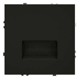 Подсветка светодиодная встраиваемая Voltum S70, черный матовый пластик Soft touch VLS070608