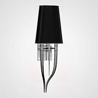 Бра Crystal Light Brunilde Ipe Cavalli H92 Silver/Black 32*32*32 см, 2*E27*60W, ImperiumLoft 44.198, Серебристый