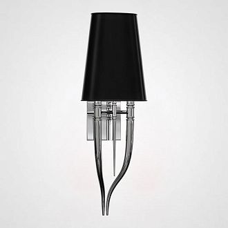 Бра Crystal Light Brunilde Ipe Cavalli H92 Silver/Black 32*32*32 см, 2*E27*60W, ImperiumLoft 44.198, Серебристый