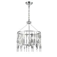 Подвесная люстра Vele Luce Grace VL4093P03, диаметр 38 см, хром