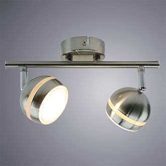 Спот с двумя лампами Arte Lamp VENERD A6009PL-2SS, серебро