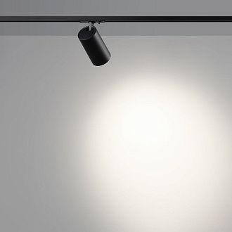 Светильник трековый однофазный двухжильный 6,5 см, 20W, 4000K, Novotech 359919, черный