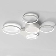 Потолочный светильник TWINE 5 rings White 69*69*7,5 см, 5*LED*15W, ImperiumLoft TWINE01, Белый