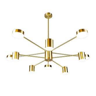 Люстра 101*101*67 см, 10*LED*58.5W, 3000 - 6000K Gerhort G31204/10COP WT, Медь