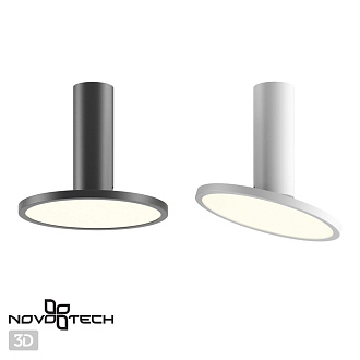 Светильник 20*20 см, LED 18W, 4000K Novotech LED Hat 358346, черный