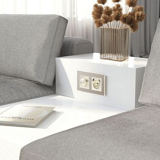 W0023111 Рамка на 2 поста Senso, шампань, стекло soft-touch Werkel, 4690389200380