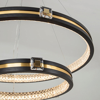 Подвесной светильник 60*60*140 см, LED 85W, 3000 / 6000K, Черный, Латунь LED4U L77085-2