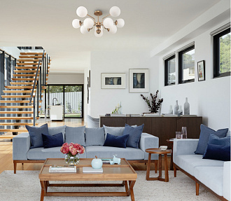 Потолочная люстра Maytoni Erich MOD221PL-10G, диаметр 91 см, золото