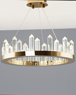 Подвесной светодиодный светильник 40*100 см, LED 25 W, Moderli Ingrid V9050-PL Золотой