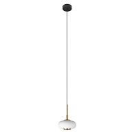Подвесной светильник 16 см, 5W, 3000K, Loft IT Marshmallow 10390, черный-бронза