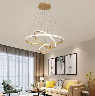 Светильник SP.28589 золото D200+400+600/H1000/3/LED/90W 2.4G, без ПДУ, SPF21-10