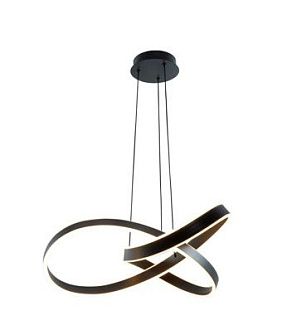 Подвесная люстра 67 см, 60W, 3000K, Lightstar Saturno 749487, черный