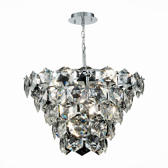 Люстра подвесная 58 см, 360W, ST LUCE VITERBO SL1631.103.09 Хром