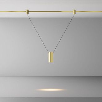 Трековый светильник  TR157-1-12W3K-BS **-12 см, *LED*12W, 3000K, Maytoni technical FLARITY TR157-1-12W3K-BS, Латунь