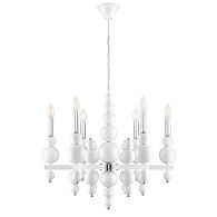 Люстра *62*-94 см, 6*E14*40W, Lumion NANA 8260/6, белый, хром