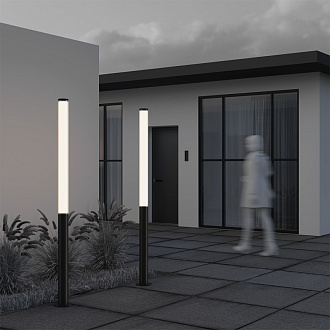 Уличный наземный светильник Maytoni Ginza O041FL-L100B3K, 100W LED, 3000K, черный