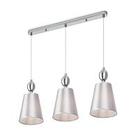 Подвесной светильник 58*14*28,8-120 см, 3*E14*40W, Freya Софи FR2022PL-03CH, Хром