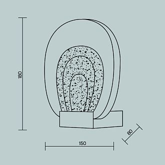 Бра 8*15*18 см,  LED, 3W, 3000К, Maytoni Biology MOD367WL-L3BSK латунный