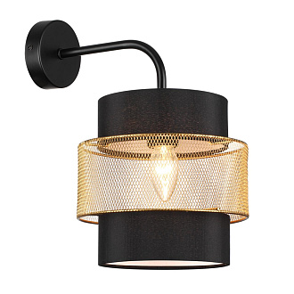 Бра 29*33 см, 1*E27 Lumion ANIMAISA 8003/1W черный, золотой