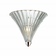 Бра Favourite Iris 1696-1W, D160*W250*H220, стекло прозрачного цвета, хром