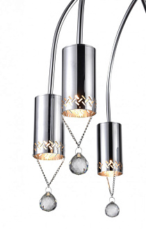 Потолочная люстра  50*51 см, 6*G9 хром Vele Luce Pioggia VL4283L06