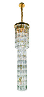 Люстра Ø300 x H1200, мм, 8*40W (320W), GOLD+CLEAR (Золото + Прозрачный Хрусталь) NewRgy 2727E/8A GOLD+CLEAR