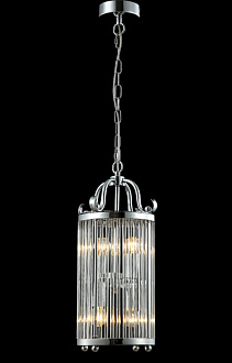 Светильник подвесной 23 см, Crystal Lux TADEO SP4 D200 CHROME/TRANSPARENTE Хром