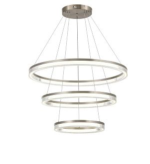 Люстра Ø400 (600) (800), мм, 90W 4000K, SILVER (Cеребро) NewRgy 2832-DW-4+6+8 SILVER