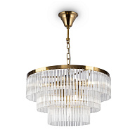 Люстра подвесная Maytoni Colonne MOD093PL-09BS, диаметр 47 см, латунь