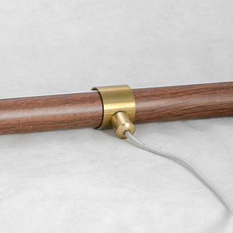 Подвесной светильник Lussole Aberdeen LSP-8219, 100*45 см, коричневый