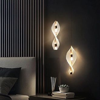 Светильник DZN-21730 ЗОЛОТО D120/H300+1500/1/LED/./4000K звёздное небо SPRAY2 25-03